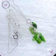 Diopside Chip Pendant Necklace